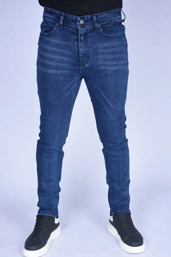 jeans Slim Fit extensible Ref-SF66520 ( Bleu Délavé )