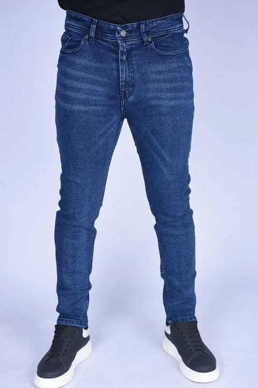 jeans Slim Fit extensible Ref-SF66520 ( Bleu Délavé )