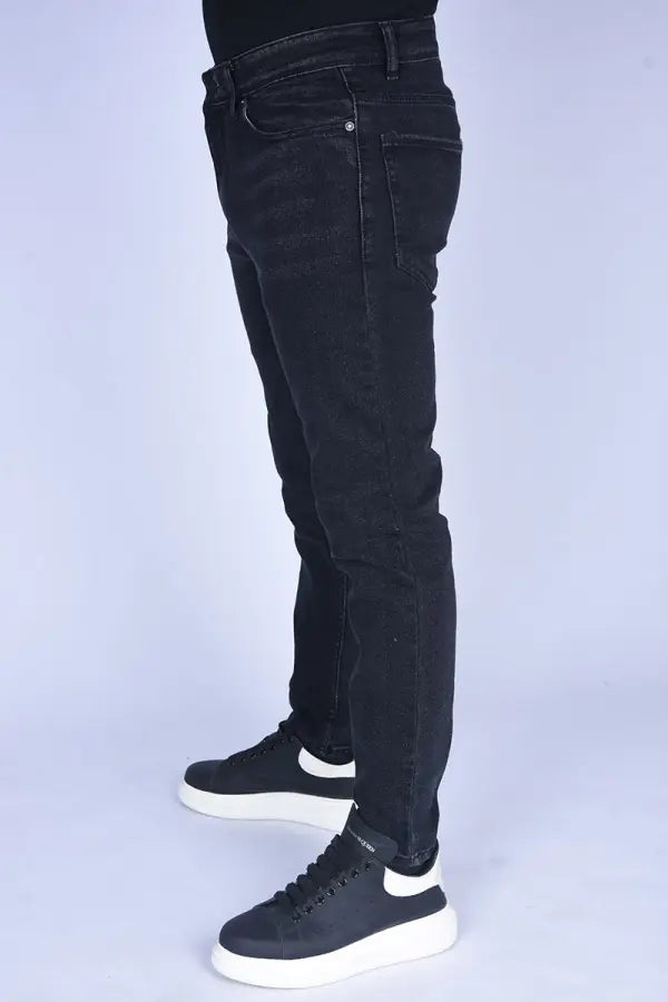 Jeans 95% Coton jeans Slim Fit extensible Ref-SF66520 ( Noir )