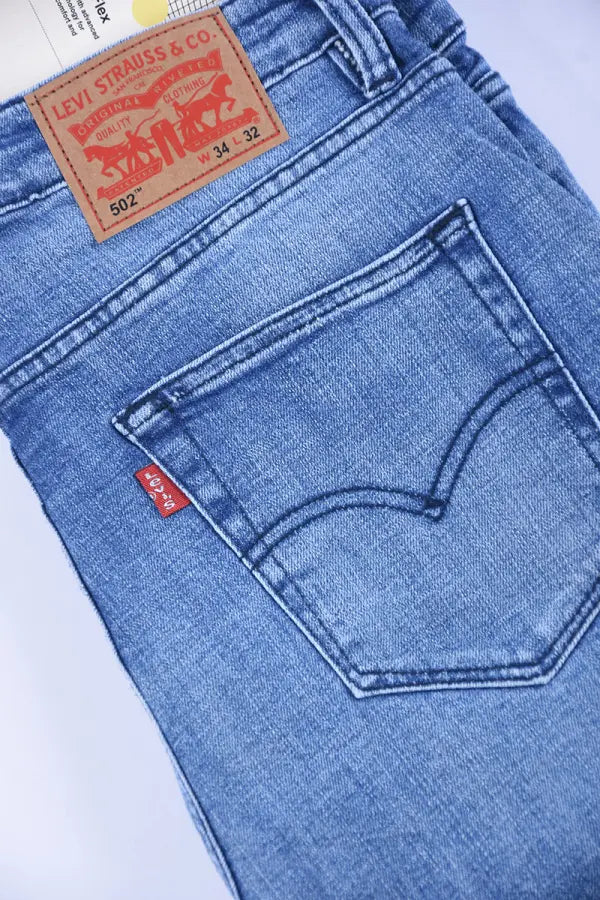 Pantalons Homme 100 % Coton Jean Lvs Coupe Normal Ref-LV34431 ( Bleu CLair )