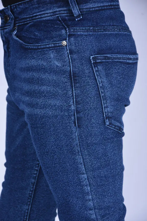 jeans Slim Fit extensible Ref-SF66520 ( Bleu Délavé )