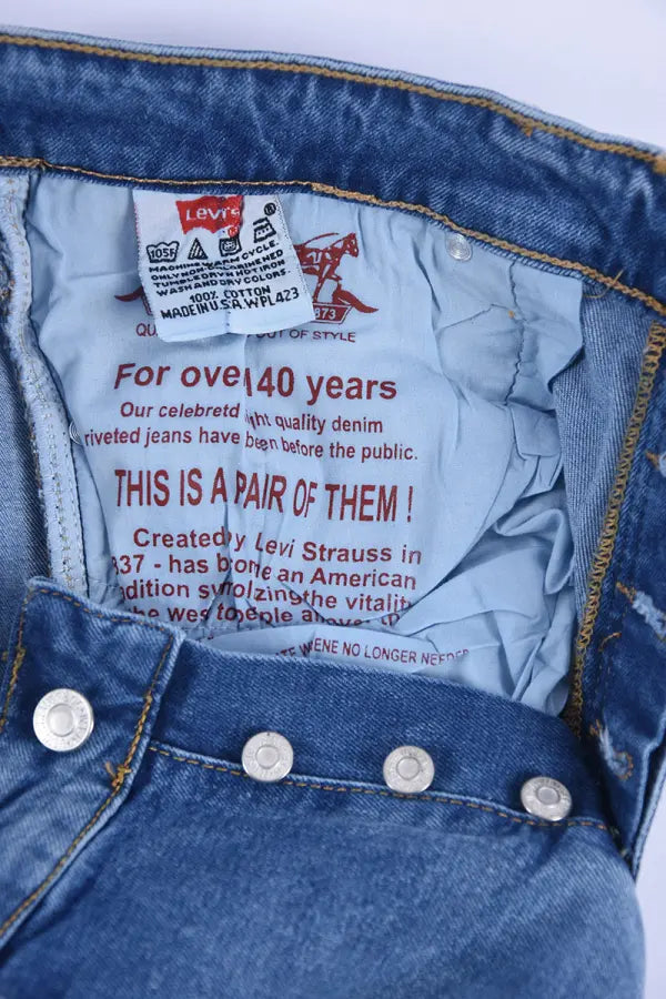 Pantalons Homme 100 % Coton Jean Lvs Coupe Normal ref-LS11810 ( Bleu Sky )