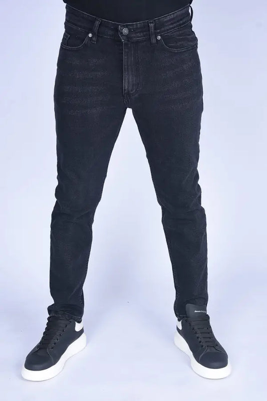 Jeans 95% Coton jeans Slim Fit extensible Ref-SF66520 ( Noir )