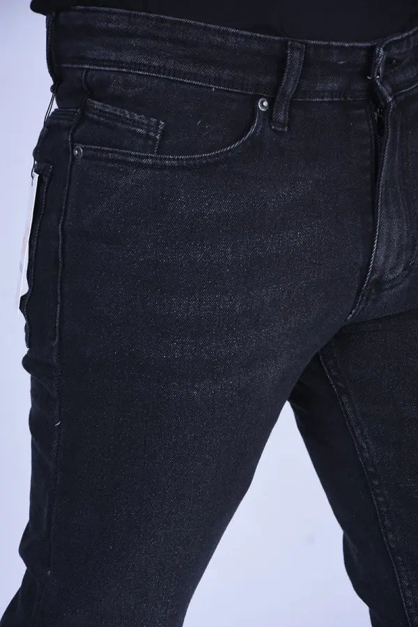 Jeans 95% Coton jeans Slim Fit extensible Ref-SF66520 ( Noir )