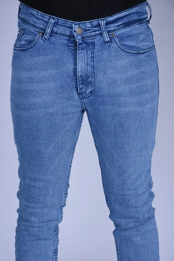 Jeans 95% Coton jeans Slim Fit extensible Ref-SF66520 ( Bleu clair)