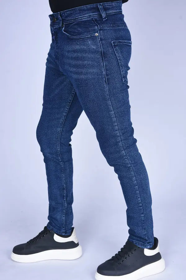 jeans Slim Fit extensible Ref-SF66520 ( Bleu Délavé )