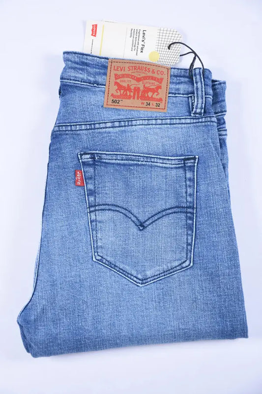 Pantalons Homme 100 % Coton Jean Lvs Coupe Normal Ref-LV34431 ( Bleu CLair )